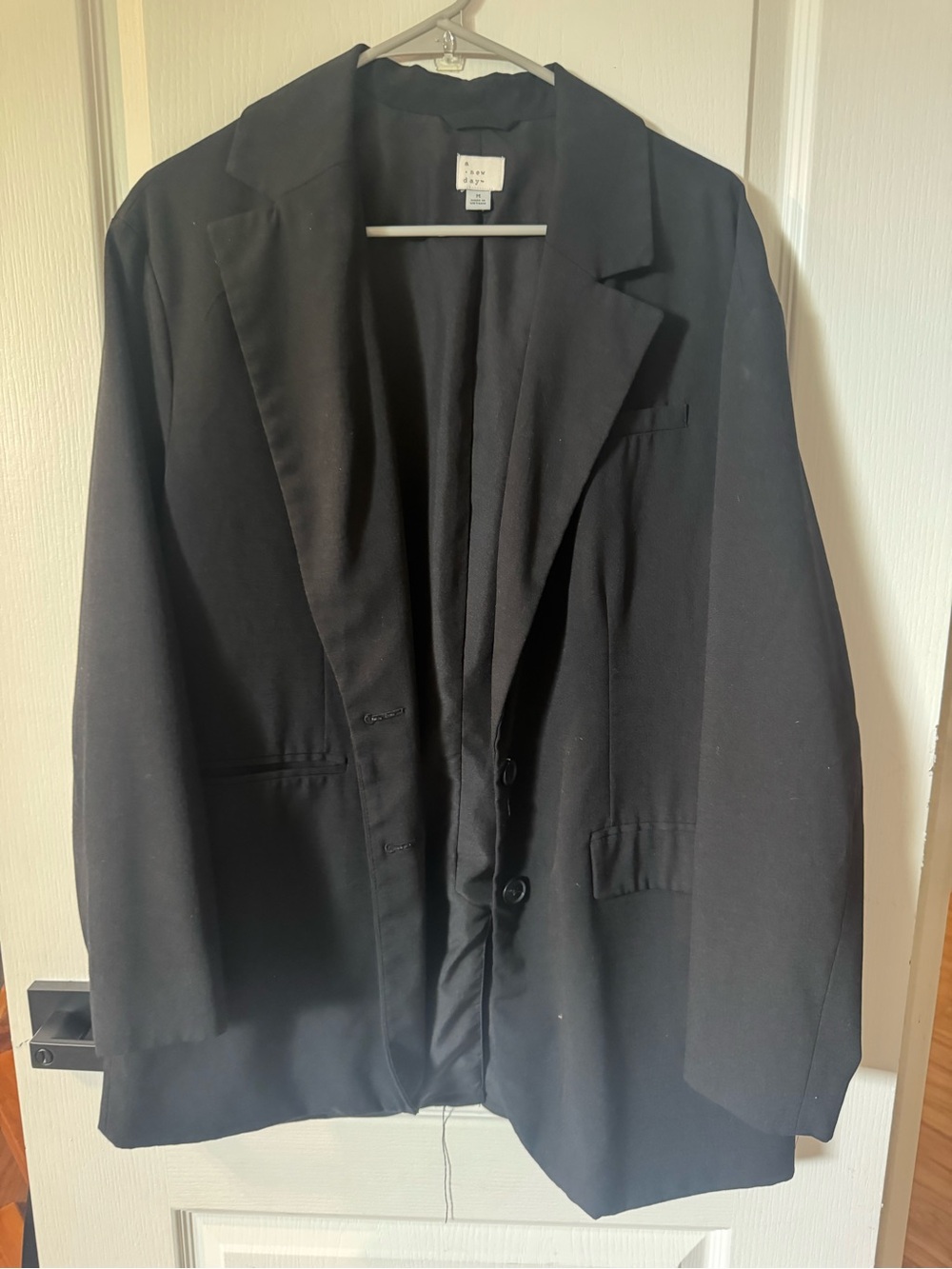 a new day Black Women's Blazer Jacket - Single-Breasted Sophisticate